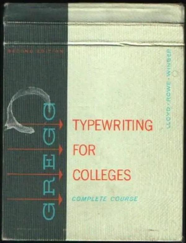 USED Book - Gregg Typewriting for Colleges Complete Course by Lloyd                        Ac (Unknown) - english