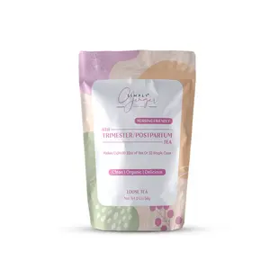 Simply Ginger 4th Trimester Tea - Nursing Friendly Postpartum Loose Leaf Tea - US Origin - Clean Organic Delicious