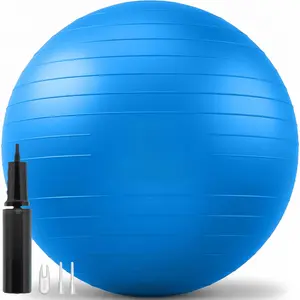 Exercise Ball - Multiple Sizes Gym Grade Balance Ball for Fitness, Yoga, Workout, Pregnancy & Physical Therapy