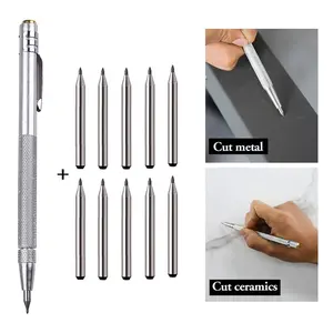 11PCS  Carbide Tip Scriber Engraving Pen Marking Tip for Glass Ceramic[Fall Deals]