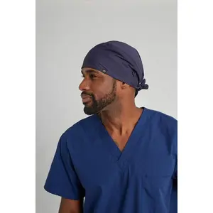 Men's Satin-Lined Scrub Cap - Navy