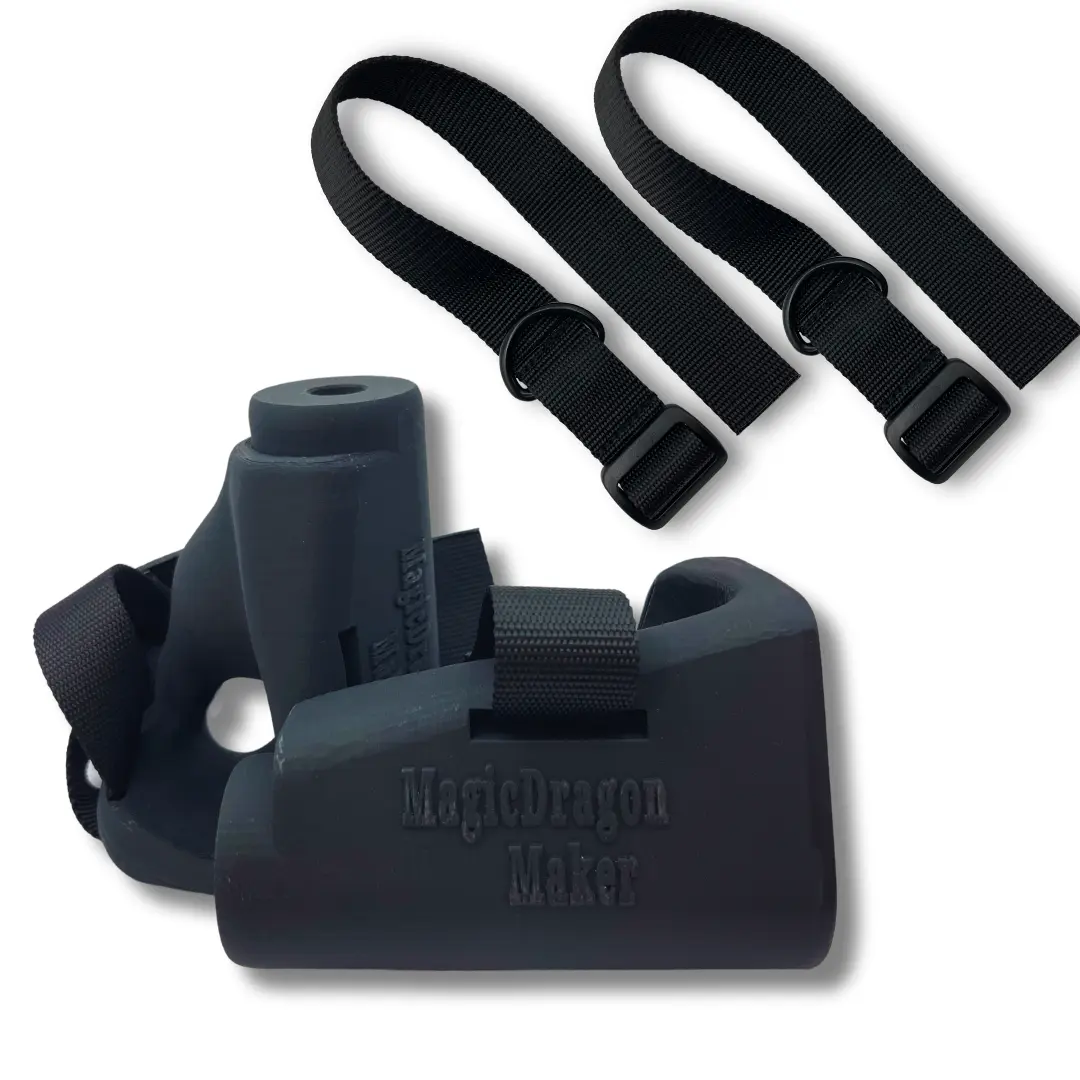 MagicDragonMaker Dragon Grips - Ergonomic Armwrestling Handle, Arm Wrestling Grip Training Equipment, Cable Machine Handles, Gym Handles for Cables, Pulldown Attachments. Great Physical Therapy Tool!