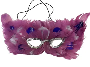 Purple Feather Mask