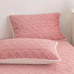 2pc Velvet Pillowcases, Multi-Color Options, Universal Size, Soft Skin-Friendly, Anti-Static, No Bed Skirt Included, All Seasons