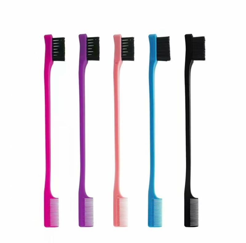 1 Pcs Edge Brush Hair Styling, Professional Double-sided Hair Brush Comb For Baby Hair Salon Hair Comb Wig Styling Tool For Women
