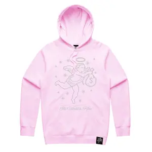 The World Is Mine Rhinestone Angel Hoodie - HW