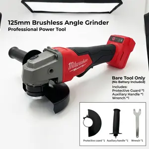 Milwaukee 125mm Brushless Angle Grinder 18V Power professional tool m14 spindle
