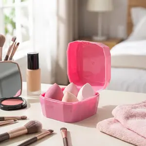 Multifunctional Makeup Sponge Blender: Ideal for Liquid, Cream & Powder. Ergonomic Design Fits Facial Contours for a Flawless Finish. Quick & Easy Blending for All Skill Levels. Essential Base Tool.
