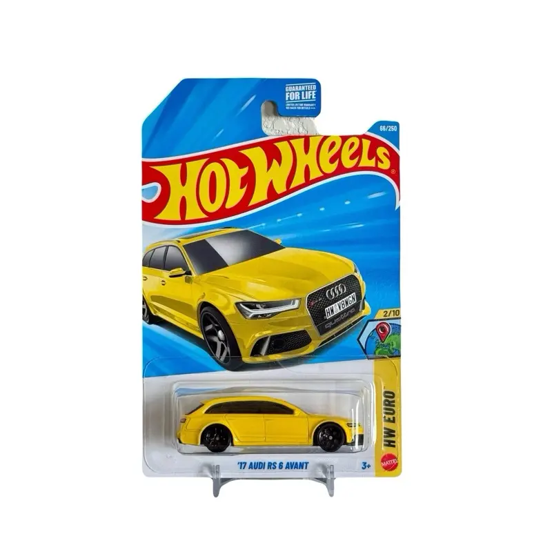 Hot Wheels 1:64 Diecast Toy Model Car - 2017 Audi RS 6 Avant, HW Euro Yellow, Collectible for Model Cars Enthusiasts