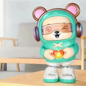 Electric Dancing Bear Toy Musical Light Up with Smart Lights & Music, Educational Training Gift for Boys & Girls, Includes 3 Aa Batteries