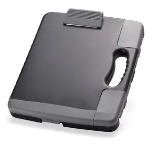 Officemate Portable Clipboard Storage Case with Handle – Heavy-Duty Plastic Clipboard with Large Capacity, Filing Compartments & Secure Latch (Item 83301)