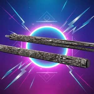 EVO Gemstone Nightglow Pool Cue – Vivid Emerald, Ruby, or Amethyst Finish with Glass Fiber Precision Shaft, Carbon-Glass Butt, EVO 12.5mm Tip, Wrapless Grip, 19–19.5oz