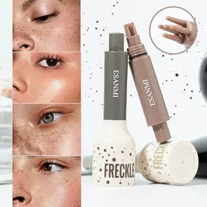 Liquid Freckle Stamp Pen, Cosmetic Air Cushion Formula, Quick-Dry & Waterproof, Long-Lasting Natural Look, Magic Fake Freckles for Makeup
