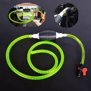 Multi-Functional Liquid Siphon Pump, Portable Gasoline Diesel Siphon Pump, PVC Hose with Switch, Manual Oil Transfer Tool, Emergency Fueling Device