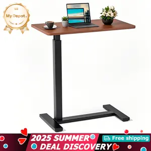 [DEAL] Adjustable Overbed Table with Wheels for Hospital and Home Use - Rolling Laptop Desk and Mobile Standing Desk