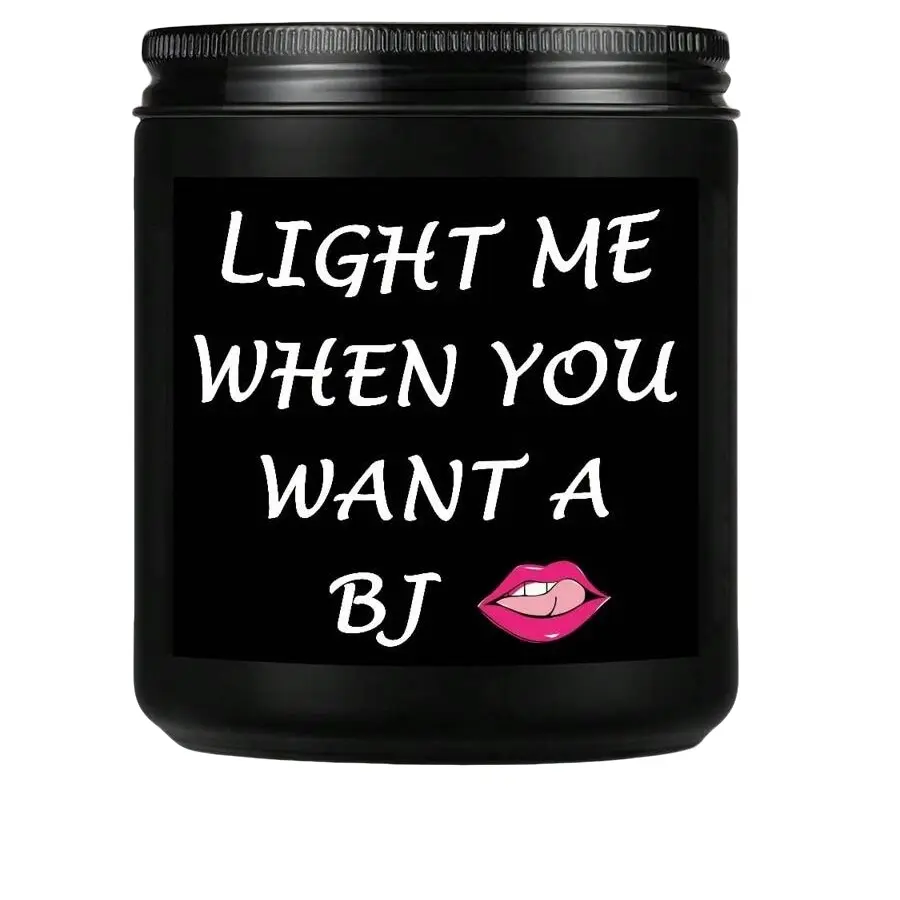Unique Male Birthday Candle Gift, Lavender Scented Soy Candle for Husband From Girlfriend, Fun and Special Present, Scented Soy Wax, Scented Candles