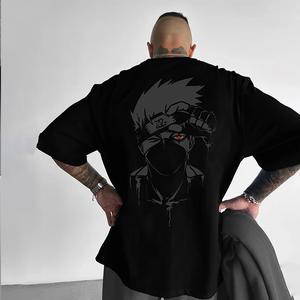 80s 90s Naruto Kakashi Oversized streetwear singlet muscle cotton outfits men short summer men's graphic tees Fits vacation outfits Anime tank tops men gifts SpringStatements