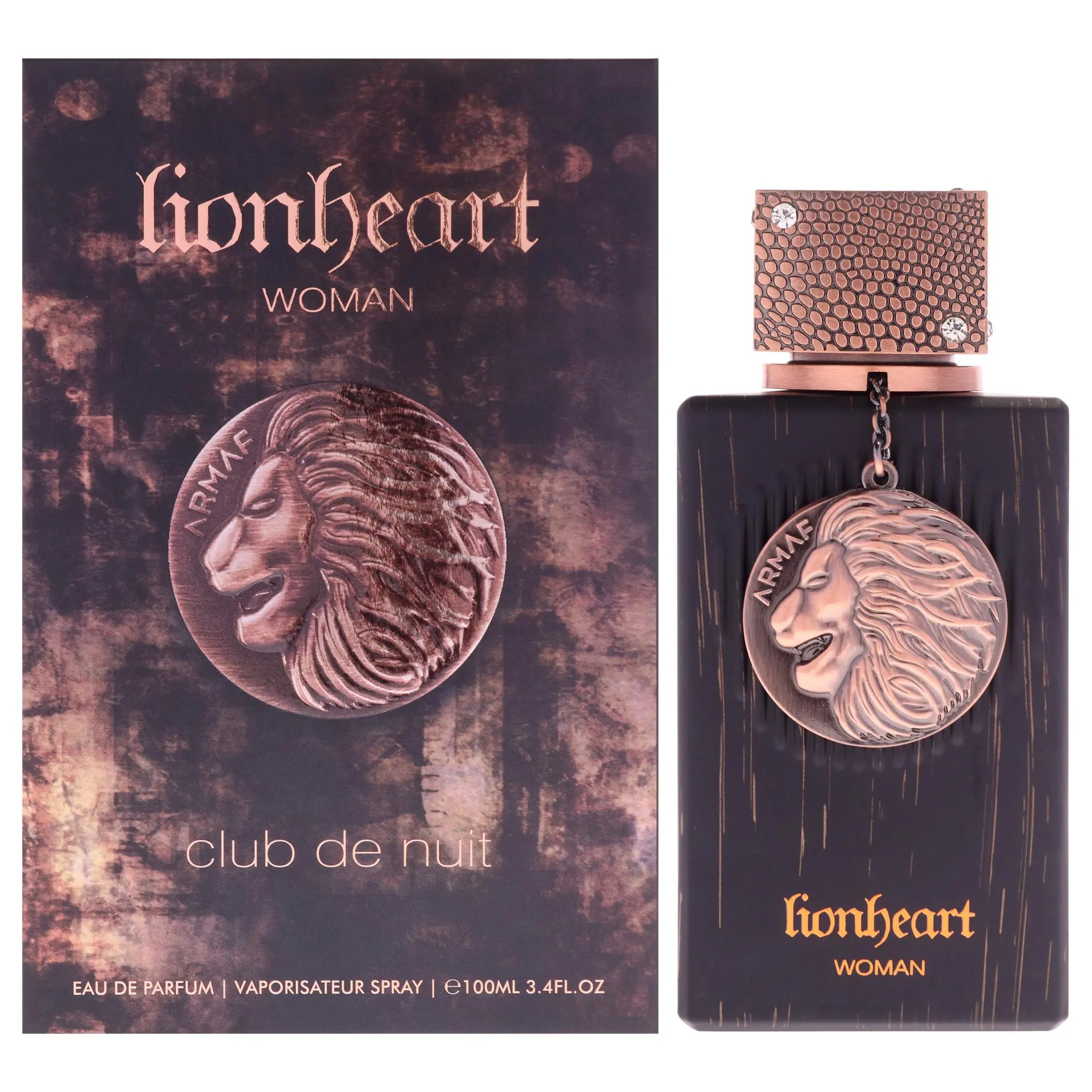 Club De Nuit Lionheart by Armaf - 3.4 oz (100 ml) Alluring Luxury Look EDP Spray, Bold Aroma Unisex Perfume for Women