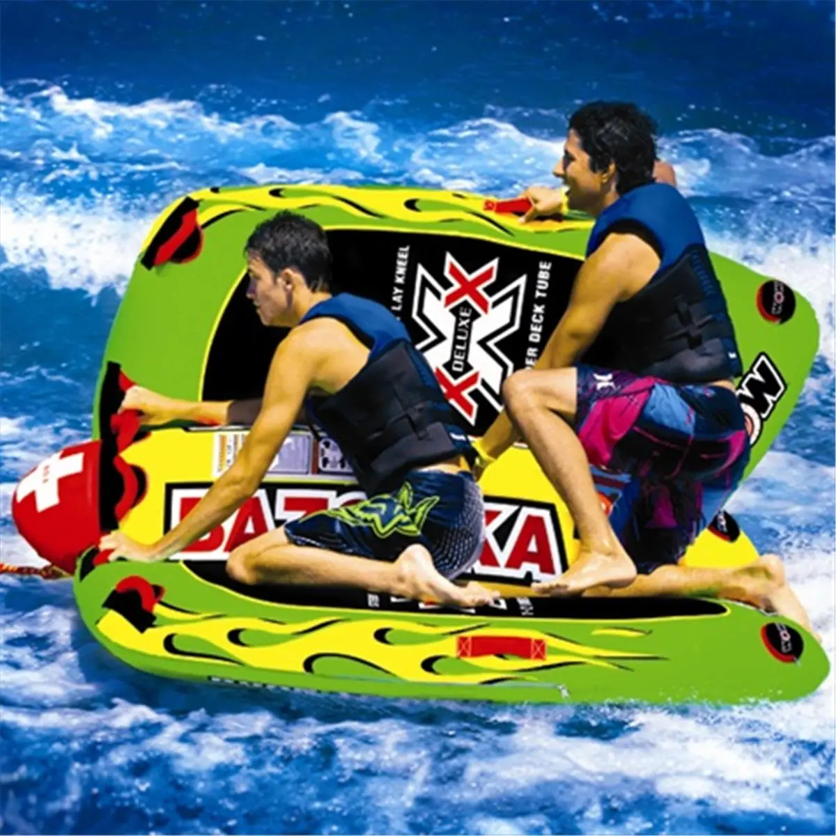 Wow Sports  Big Bazooka Inflatable And Towable Water Sport, Flex-Wing Steer, Multi-Configs, Pvc Bladder