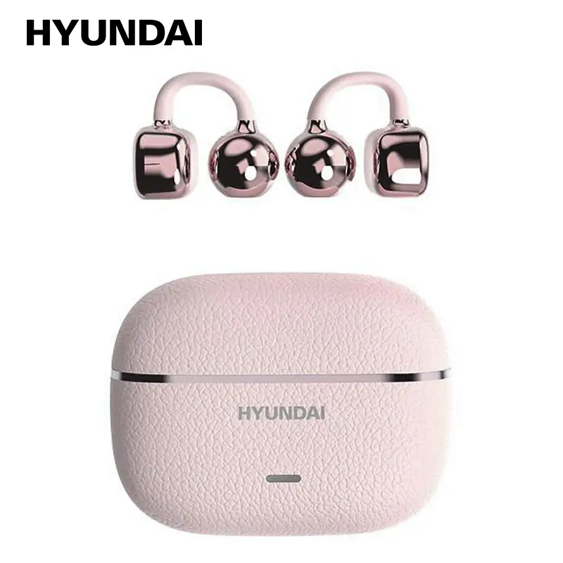 HYUNDAI C03 Clip On Wireless Headphones with Bluetooth 6.0 for Faster, Stable Connection & Low Power Use, DT6.0 Pulse Directional Tech, 360° ACS Panoramic Sound, IPX5 Waterproof Audio Earbuds for Music & Calls, Comfortable for Sports,father'sdaygifts