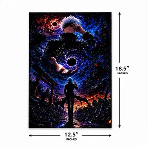 Anime Resin Wall Art - Handmade Glossy Artistic Home Decoration,