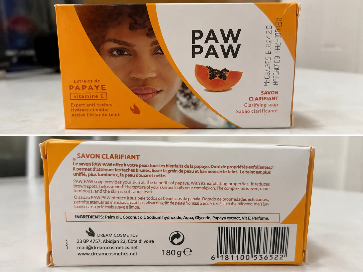 PAW PAW Clarifying Soap with Papaya Extract & Vitamin E – 180g