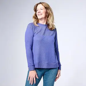 DG2 by Diane Gilman Studded Fairisle Pullover Sweater