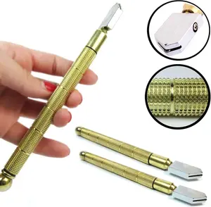 Professional Glass Cutter Tool, Handheld Glass Cutting Tool for Stained Glass, Mirror, Tile, DIY Crafts & Home Repairs, Ergonomic Non-Slip Grip, Durable Scoring Tool for Glass Art & Projects