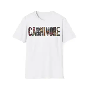 Carnivore T-Shirt, Meat Lover Tee, Unisex Graphic Shirt, Carnivorous Print, Foodie Gift