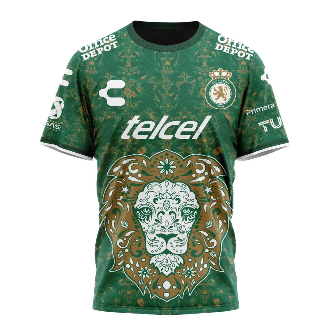 LIGA MX Club Leon Special 2024 Home Dia De Muertos Design
