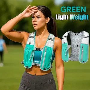 Women's Lightweight Sports Vest Bag, Multi-Functional Storage Design, Carries Water Bottle & Phone, Outdoor Portable Backpack
