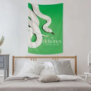 Deftones Music Tapestry 40x60 Inch Funny Tapestries Durable Man Cave Wall Flag for College Dorm Room Decor Outdoor Party Bannervalentine's wall decor flags