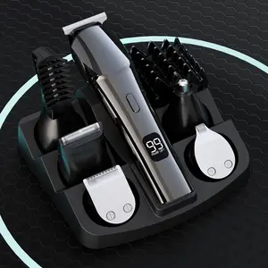 Electric Barber And Beard Trimmer For Men - 11 In 1 Mens Grooming Kit With Hair Clippers, Electric Razor, Shavers For Mustache, Body, Face, Nose & Ear Hair Trimmer, Gifts For Men