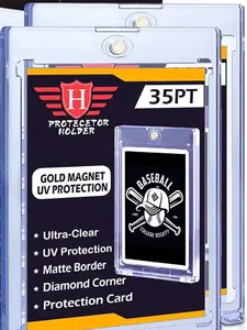 Magnetic Card Holders Case for 35pt Cards - Magnetic Storage and Display for High-Security Card Organization