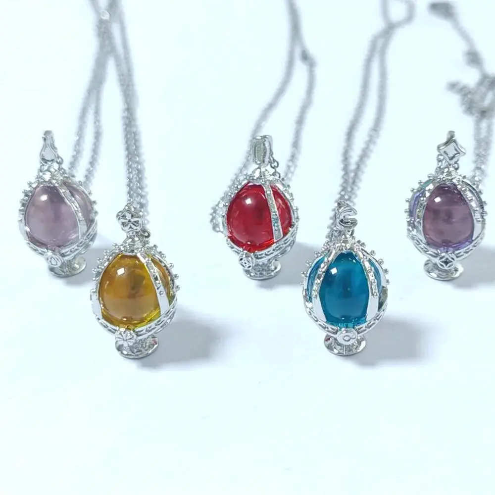 Anime Puella Magi Madoka Magica Kaname Madoka Akemi Homura Cosplay Soul Gem Necklace Crystal Choker
