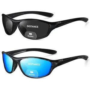 Bifocal Reading Sunglasses for Men Women Sports Style Sun Reader Wrap Around Build-In UV Protection Driving glasses Summer Accessories