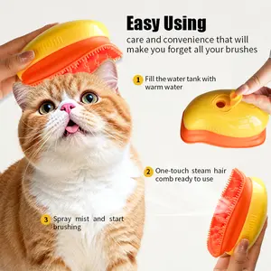 RAZNOK Pet Spray Massage Comb Cat and Dog One-Click Spray,Pet Grooming Tool for Dog&Cat,Cat Hair Brush for Removing Tangles and Loose Hair,