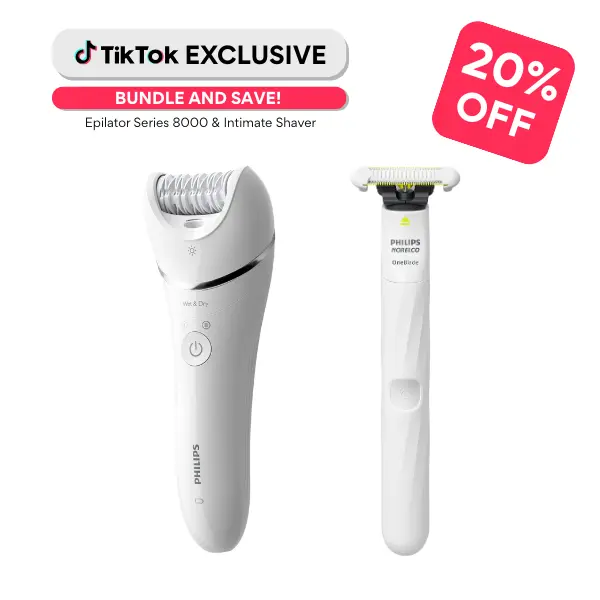 Bundle - Epilator Series 8000 & Intimate Shaver