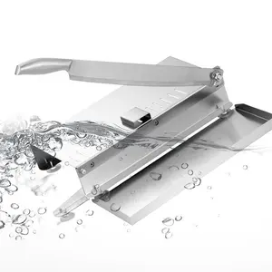 Stainless  manual slicer,  slicer,  cutter, easy to clean. Stainless  manual  slicer is suitable for frozen beef, vegetables, and bones, making it an ideal kitchen tool deli shredding Ice Cream Holder Set Steel Banana cook meat Finger Protector Set
