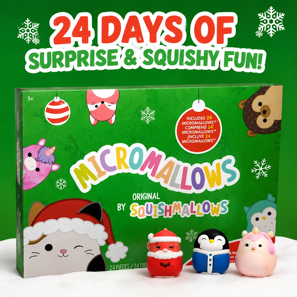 Christmas Advent Calendar 2026, 24 Days Countdown Blind Box, Cute Mini Fidget Figures Sensory Toys Collection, Party Gifts for Kids