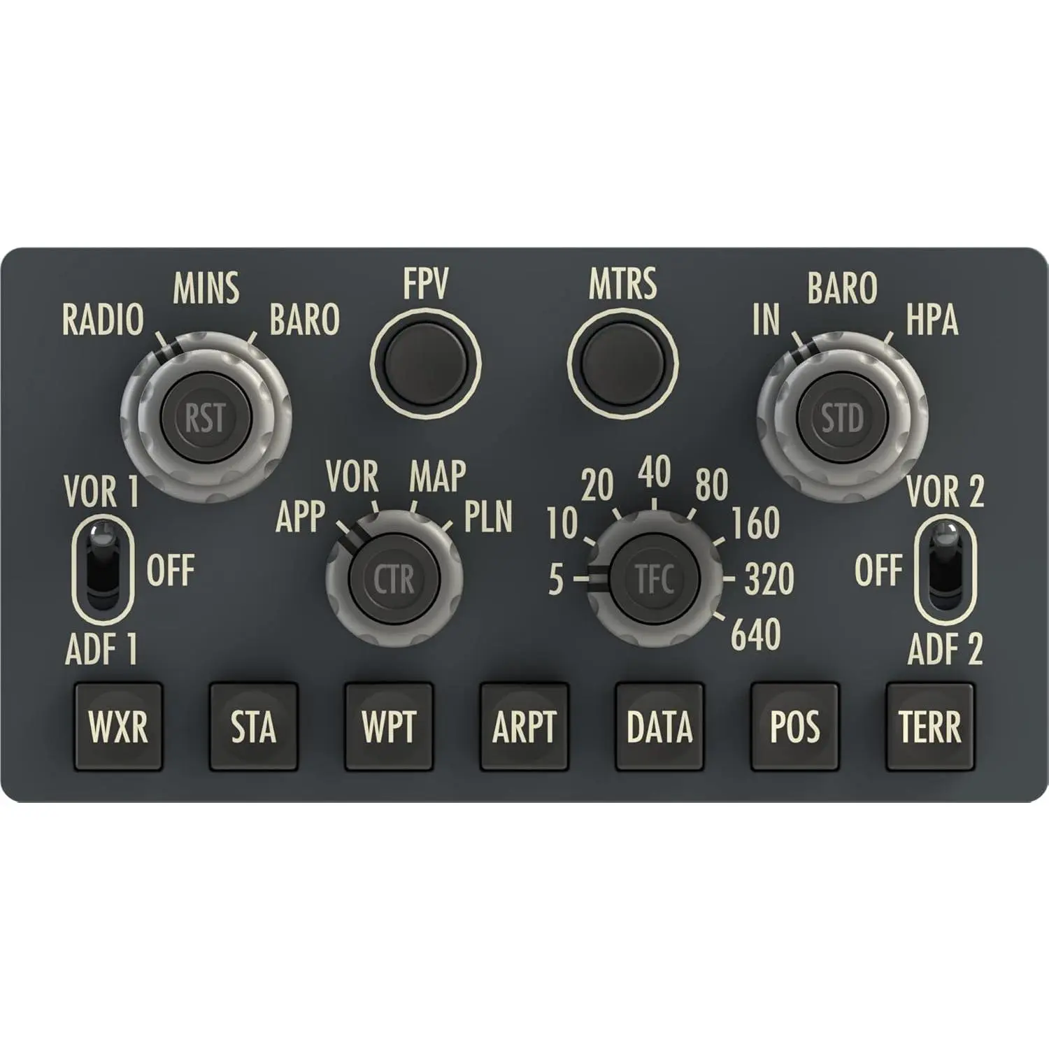 Cockpit Simulator 737X EFIS – 1:1 Scale Flight Simulator Navigation Display Panel, Professional Training-Grade Hardware, USB Plug-and-Play (1)