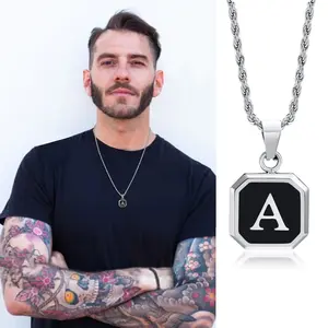 Initials Necklace ,A-Z 26 Letters mprainbow