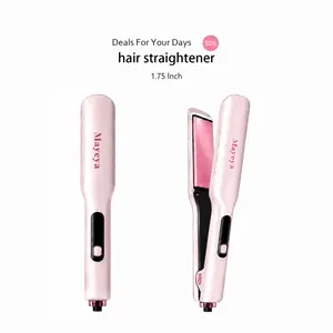 MAyeya Hair Straightener, Nano-Titanium Straightening Plates, 1.75-inch Wide Plates, for frizz-free, shiny hair