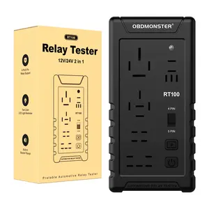 Car Relay Tester for 12V-24V Automotive Relays, 4 Pin/5Pin Relay Testser, Circuit System Diagnostic Repair Tool For Auto Motorcycle Marine And Campers