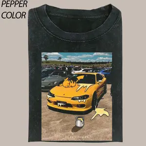 Funny Pikachu Car Painter Graphic Shirt, Vintage Pokemon Movie Tee, Car Clothing Gift For Boyfriend Menswear Top Streetwear