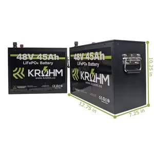 Krohm LiFePO4 48V 90Ah Battery Golf Cart Bundle