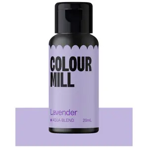 Colour Mill Aqua Blend Water-Based Food Coloring 20 Milliliters, Lavender