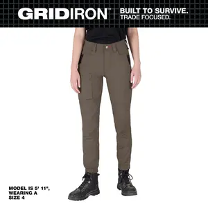 Milwaukee F652N Women's Double Knee Brown Jogger Pants