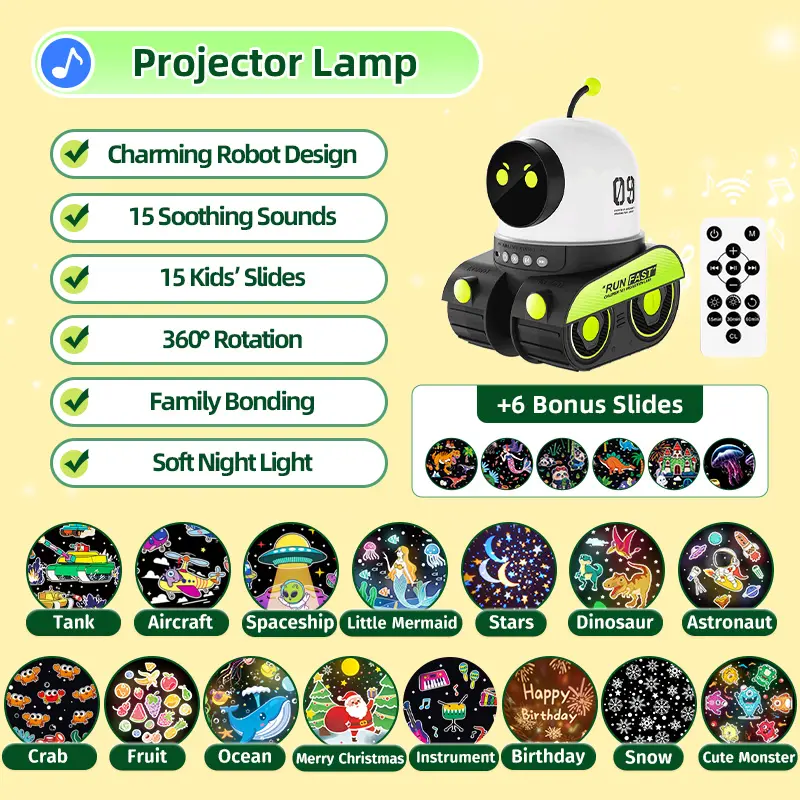 Cool Robot Design with 15 Kids' Slides