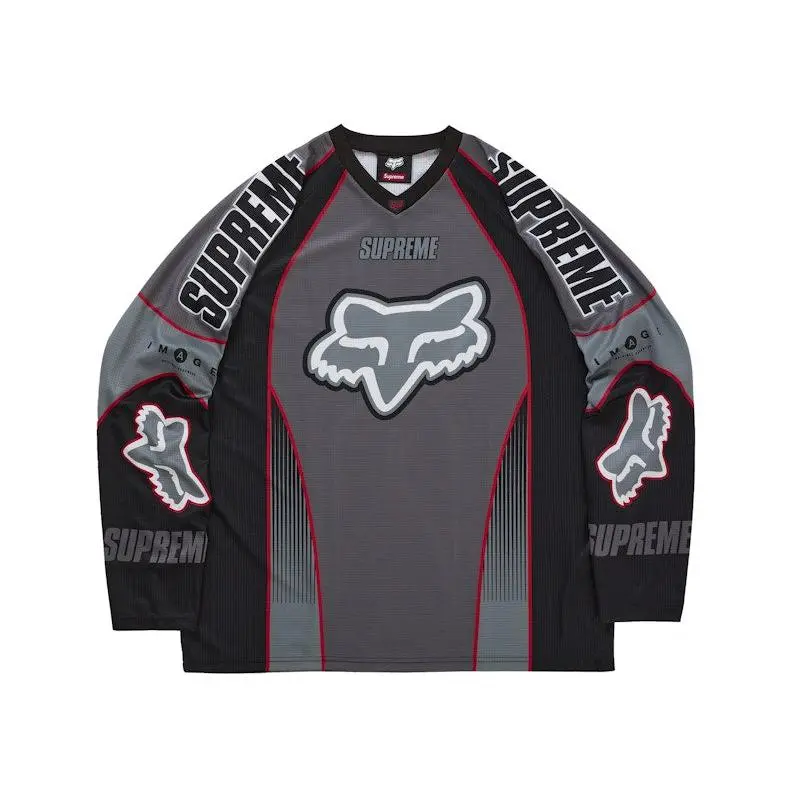 Supreme Men's Fox Racing DMX Jersey Black, from StockX - TikTok Shop